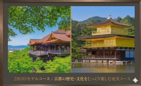 【京都・2泊3日プラン】京都の歴史・文化をじっくり楽しむ充実コースの画像