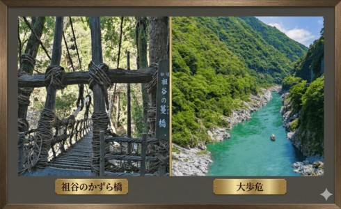 【徳島・2泊3日プラン】秘境「祖谷」の絶景とアクティビティ充実コースの画像